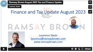 August 2023 Tax and Finance Update