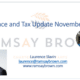 Ramsay Brown November Tax and Finance update
