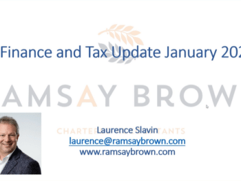 Banner image of Ramsay Brown's January tax and finance update